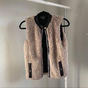 Armani Exchange Faux Fur Vest